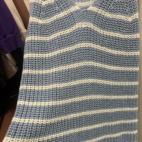 LOFT striped crochet sleeveless top - Picture 2 of 5